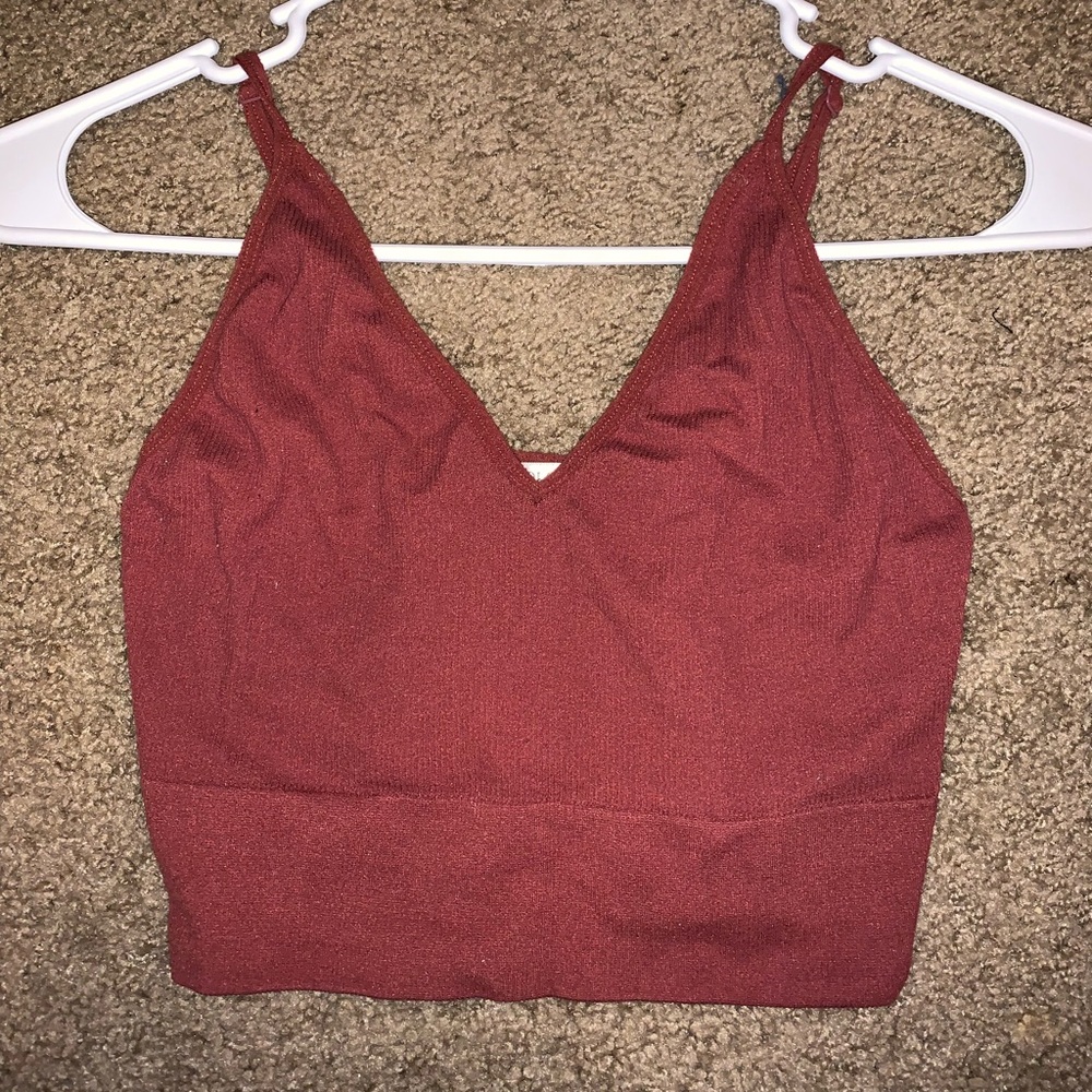 Red wine crop top